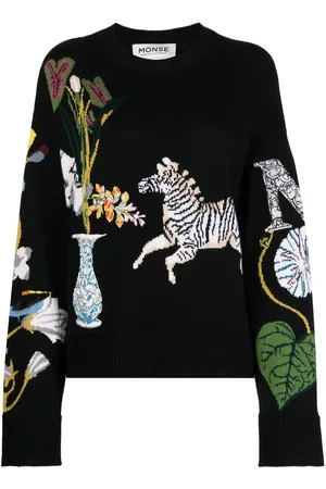 MONSE Motif-embroidered wool jumper