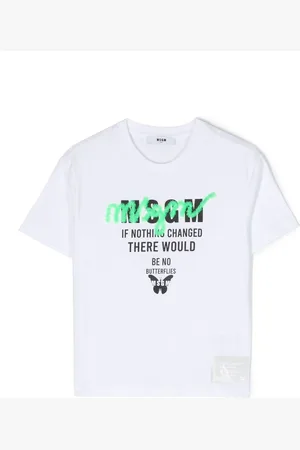 Msgm Logo-print cotton T-shirt