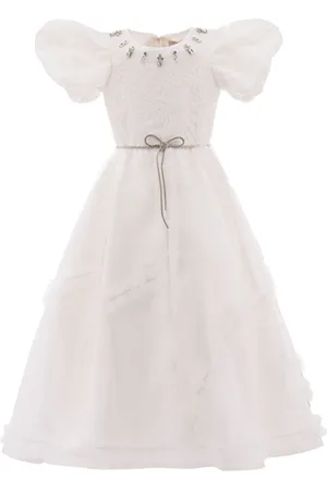 Tulleen Raineri puff-sleeves dress