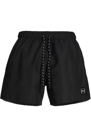 HUGO BOSS Logo-plaque drawstring shorts