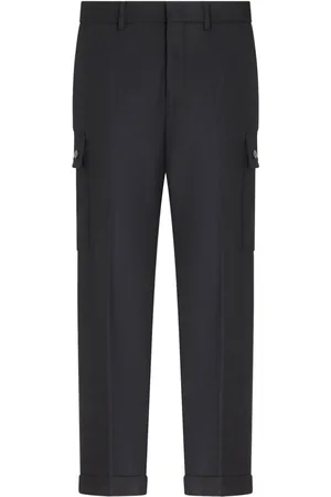 Etro Cargo-pockets wool tapered trousers