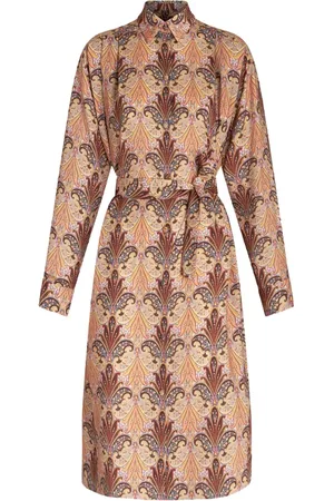Etro Paisley-print belted midi shirtdress