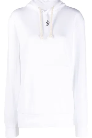 J.W.Anderson Logo-embroidered cotton blend hoodie
