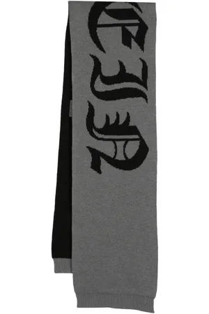 Philipp Plein Gothic wool scarf