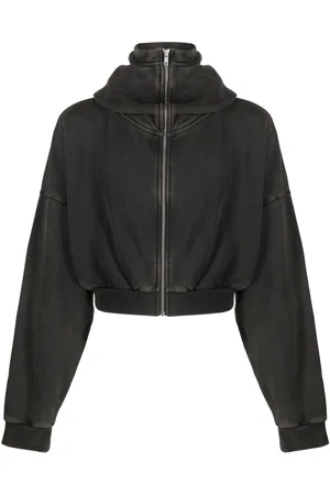 Entire Studios Cropped zip-up hoodie