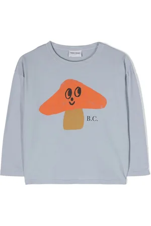 Bobo Choses Mushroom-print long-sleeve T-shirt