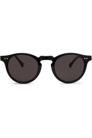 Nialaya Logo-print round-frame sunglasses