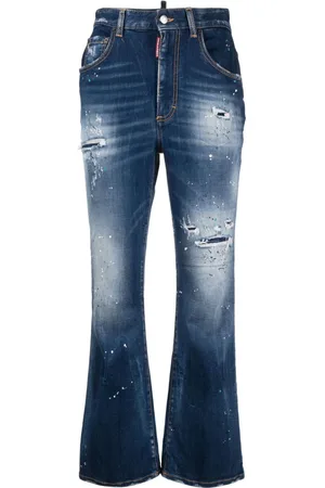 Dsquared2 Ripped-detail flared jeans