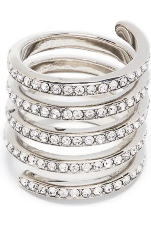 Amina Muaddi Crystal-embellished ring