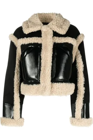 Stand Studio Edith faux-shearling cropped jacket