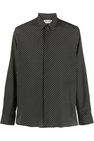 Saint Laurent Polka-dot print silk shirt