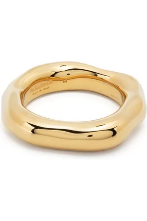 Jil Sander Engraved-logo band ring