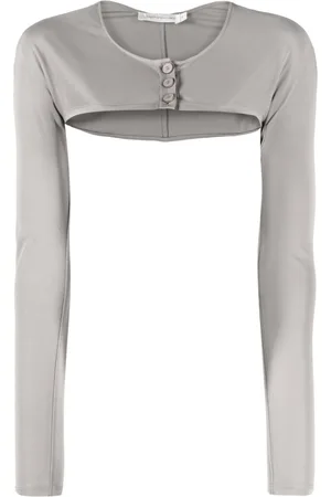 CHRISTOPHER ESBER Long-sleeve cropped top