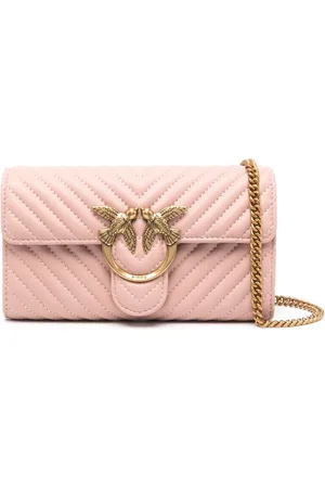 Pinko Love One leather crossbody bag