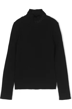 Twin-Set Logo-embroidered ribbed jumper