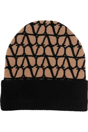 VALENTINO GARAVANI Toile Iconographe cashmere beanie