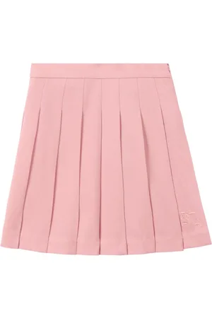 Burberry EKD logo-embroidered pleated skirt