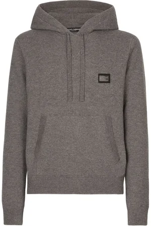 Dolce & Gabbana Logo-tag wool-cashmere hoodie