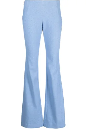 Patou Linen-blend flared trousers