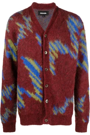 Ahluwalia Ongoye patterned intarsia-knit cardigan