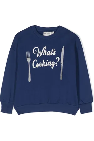 Mini Rodini Slogan-print organic cotton sweatshirt