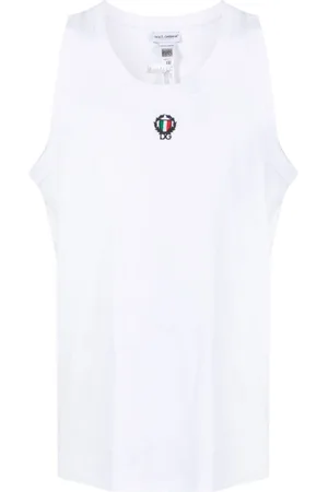 Dolce & Gabbana Logo-embroidered tank top
