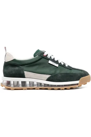Thom Browne Translucent-sole leather sneakers