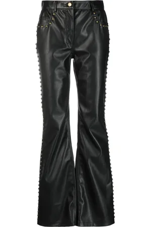 Moschino Stud-detail mid-rise trousers