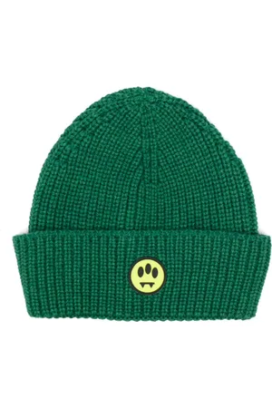 BARROW Logo-patch knitted hat