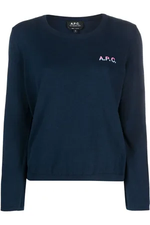 A.P.C. Logo-embroidered cotton jumper