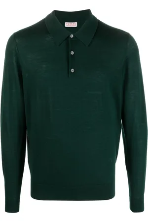 Fursac Button-up wool polo shirt