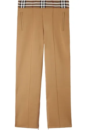 Burberry Check-trim joggings trousers