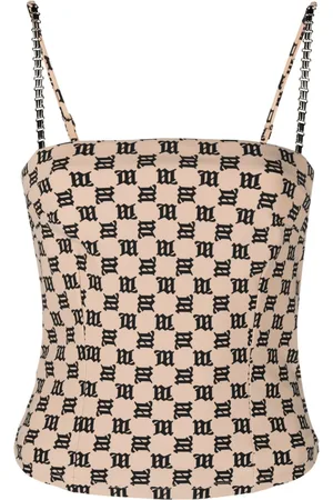 MISBHV Chain-embellished monogram top