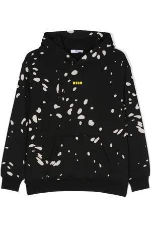 Msgm Logo-print cotton hoodie