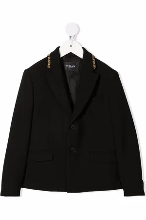 VERSACE Greca single-breasted blazer