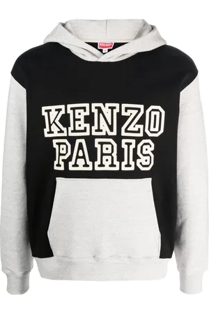 Kenzo Colour-block stretch-cotton hoodie