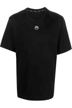 Marine Serre Logo-embroidered cotton T-shirt