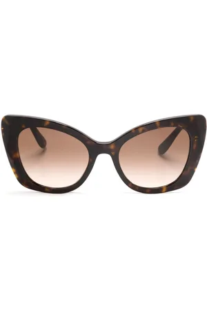 Dolce & Gabbana Logo-plaque butterfly-frame sunglasses
