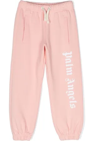 Palm Angels Logo-print cotton track trousers