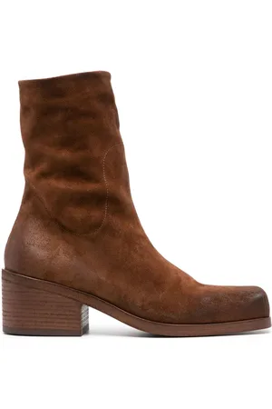 MARSÈLL 55mm square-toe suede boots