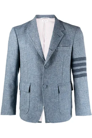 Thom Browne Stripe-detail single-breasted blazer
