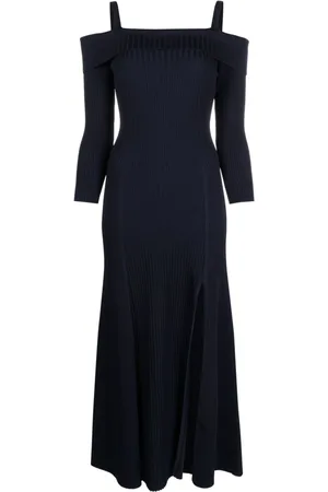 Ganni Off-shoulder midi dress