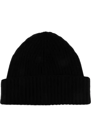 MOORER Logo-tag knitted cashmere beanie