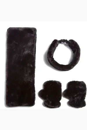 Apparis Abby faux-fur scarf set