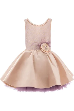 Tulleen Elva satin-finish dress