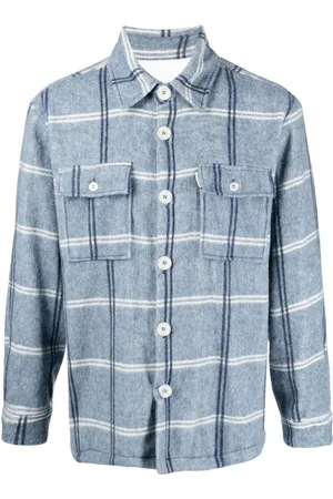 Family First Logo-print checked flannel shirt