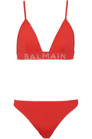 Balmain Logo-embellished bikini set