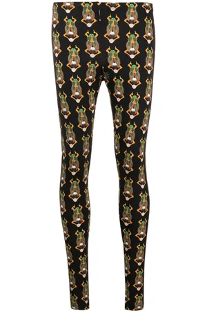 La DoubleJ Graphic-print elasticated-waist leggings