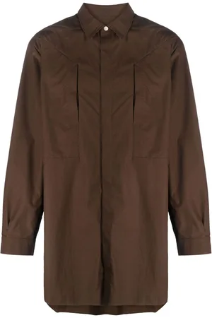 Rick Owens Spread-collar oversize shirt