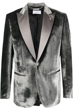 Philipp Plein Single-breasted velvet blazer